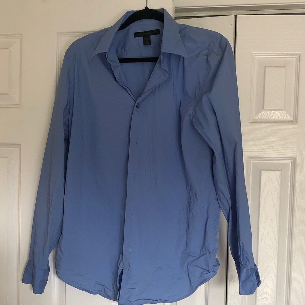 Express Men's Sky Blue Dress Shirt
